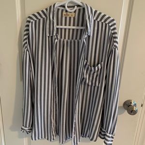 Hollister button up, striped shirt! Super soft!